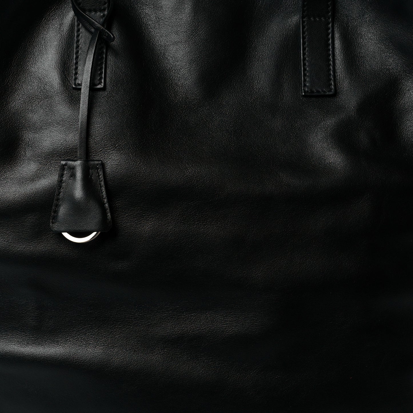 Soft Calfskin Tote Black Rubino