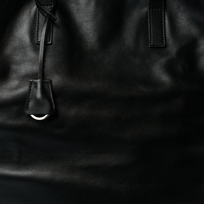 Prada Soft Calfskin Tote Black Rubino 9 of 11