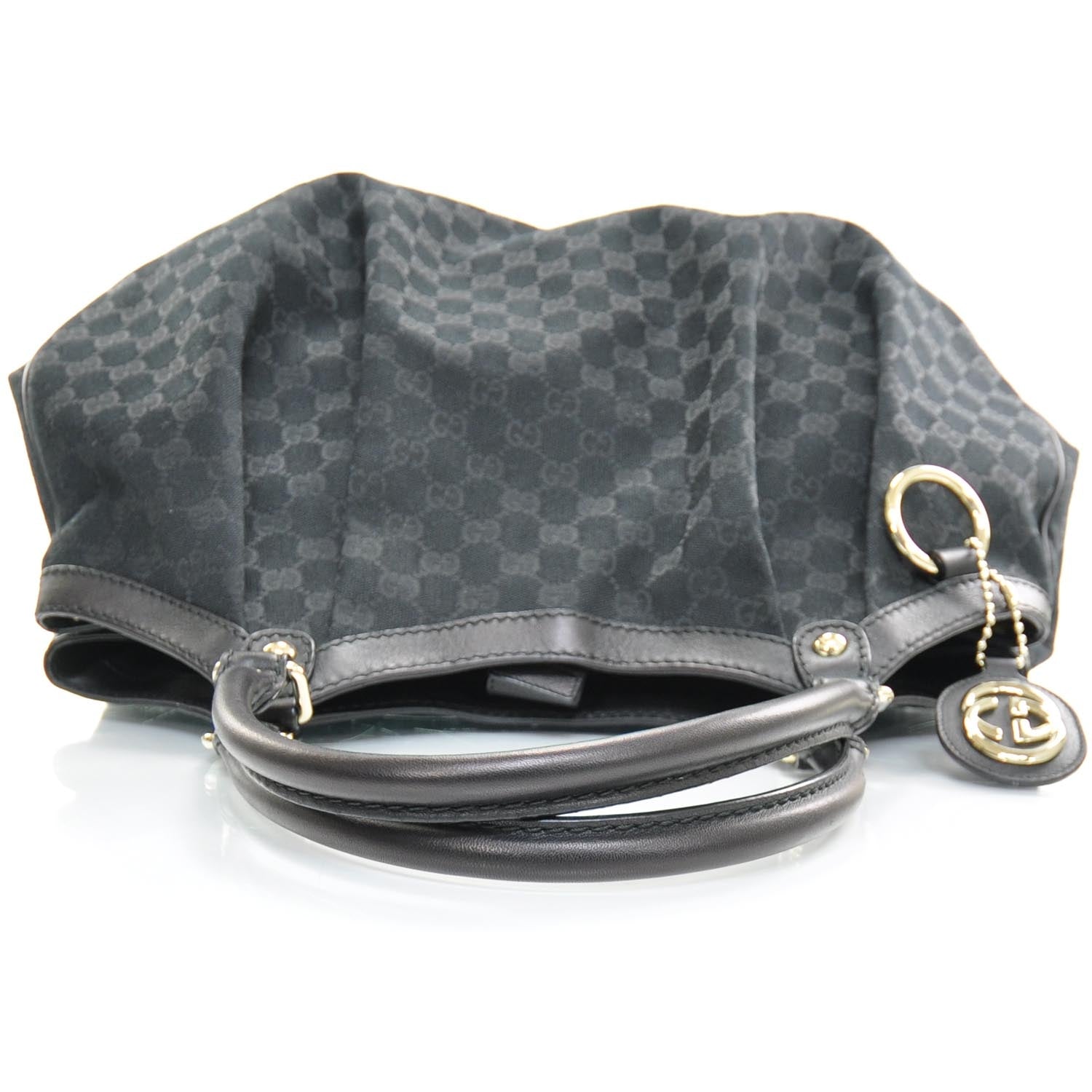Gucci Monogram Large Sukey Tote Black 5 of 9