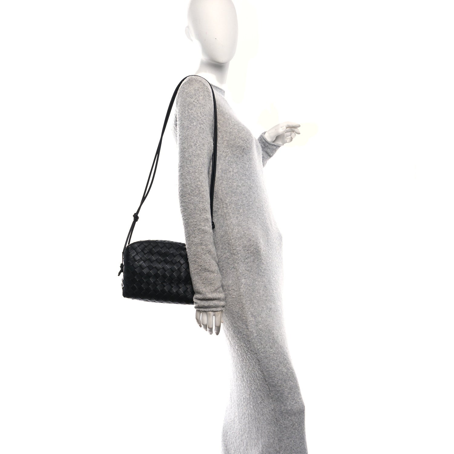 Bottega Veneta Nappa Intrecciato Small Loop Camera Bag Black 2 of 10