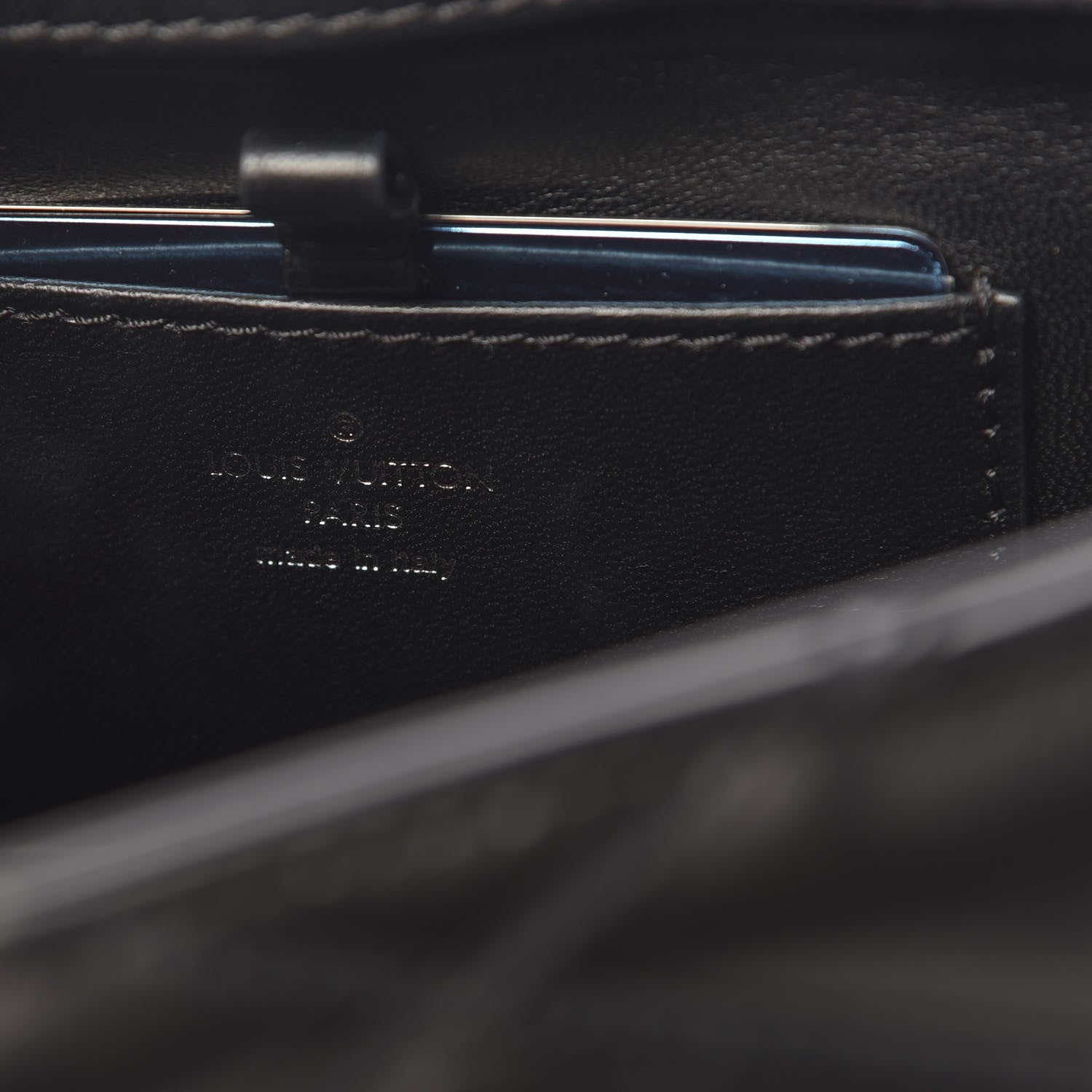 Louis Vuitton Lambskin Malletage GO-14 MM Black 6 of 12