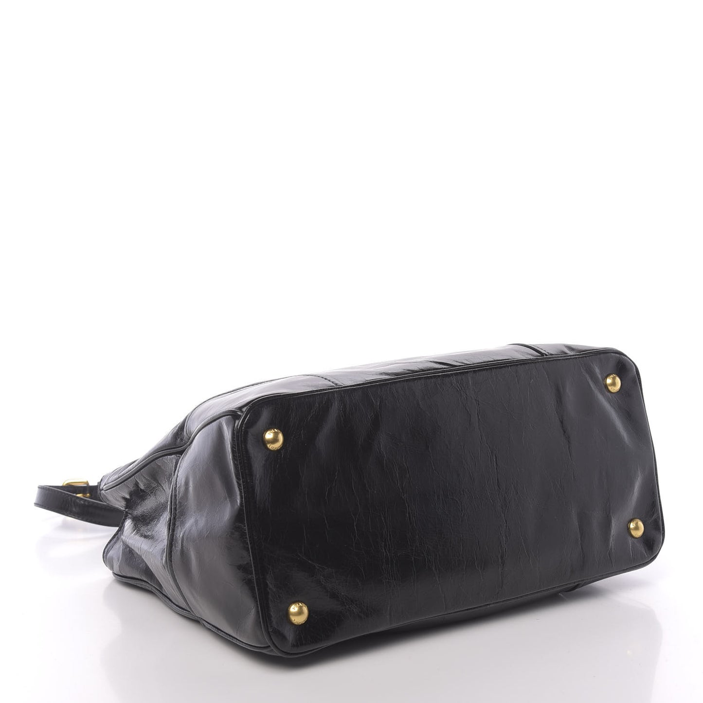 Vitello Shine Tote Black