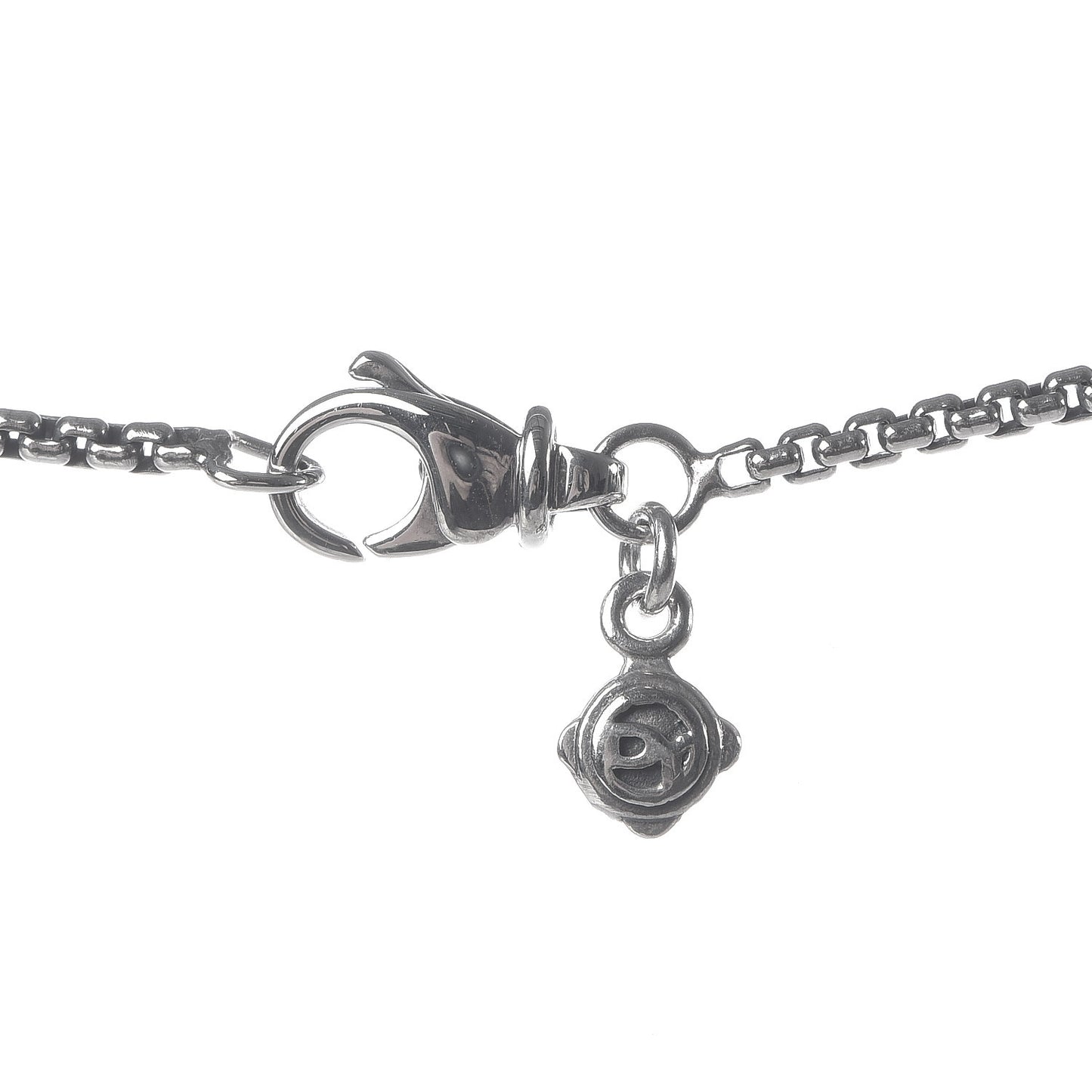Sterling Silver Blue Topaz Diamond Briolette X Pendant Necklace