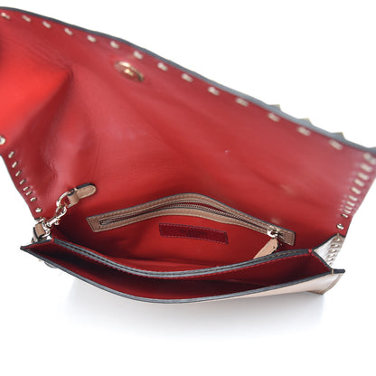 Valentino Garavani Nappa Rockstud Wristlet Clutch Alpaca 5 of 9