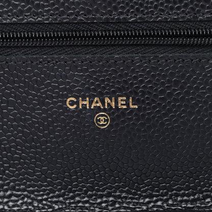 Chanel Caviar Quilted Wallet On Chain WOC Black 6 of 10