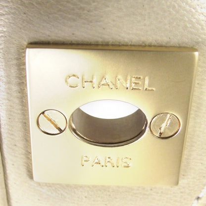 Chanel Lambskin Patent East West Flap Beige/Red 11 of 12