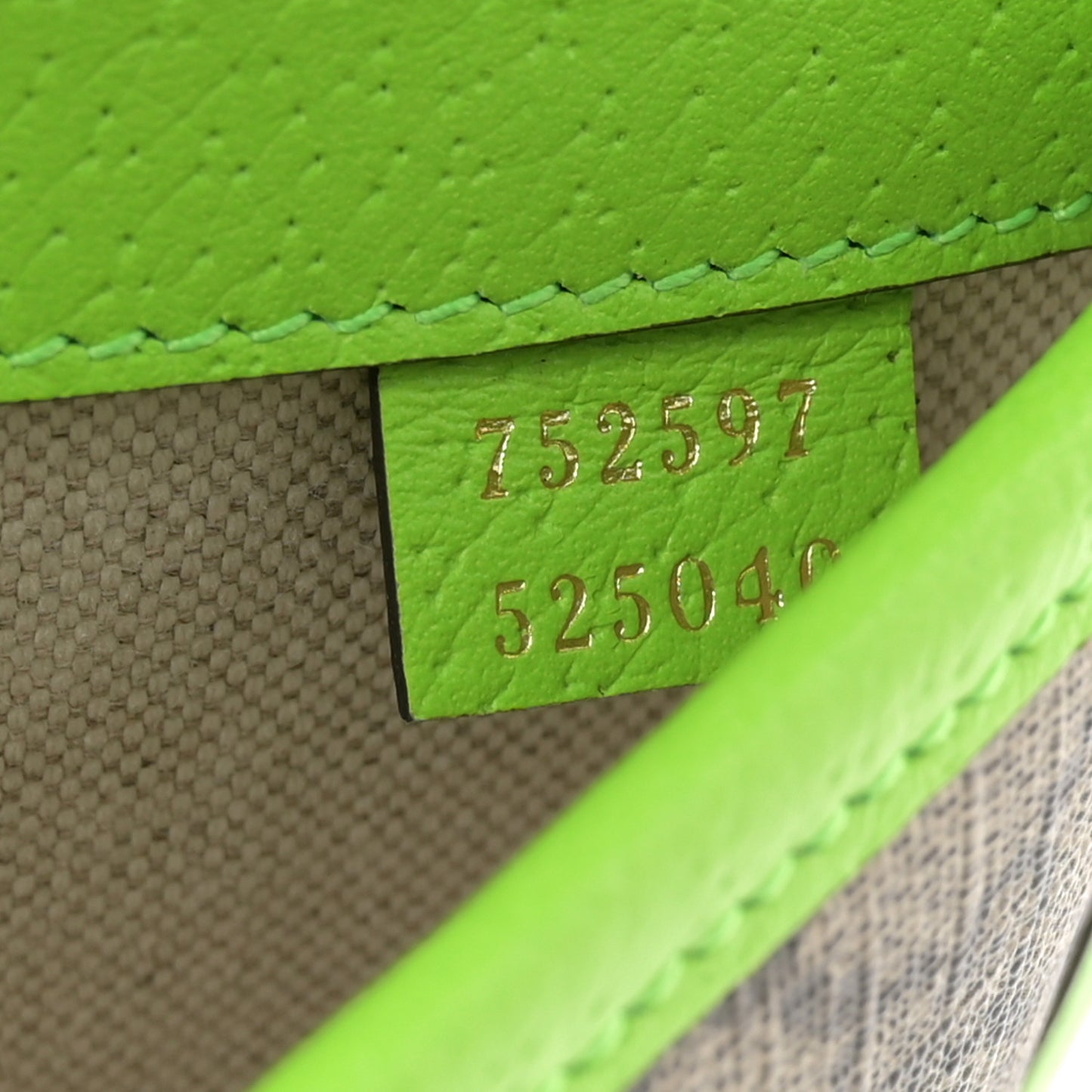 GG Supreme Monogram Web Small Ophidia Belt Bag Beige Ebony Electric Green