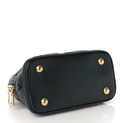 Louis Vuitton Calfskin Bubblegram Alma BB Black 4 of 8