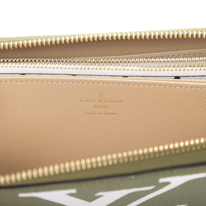 Louis Vuitton Monogram Giant Zippy Wallet Kaki White 6 of 9