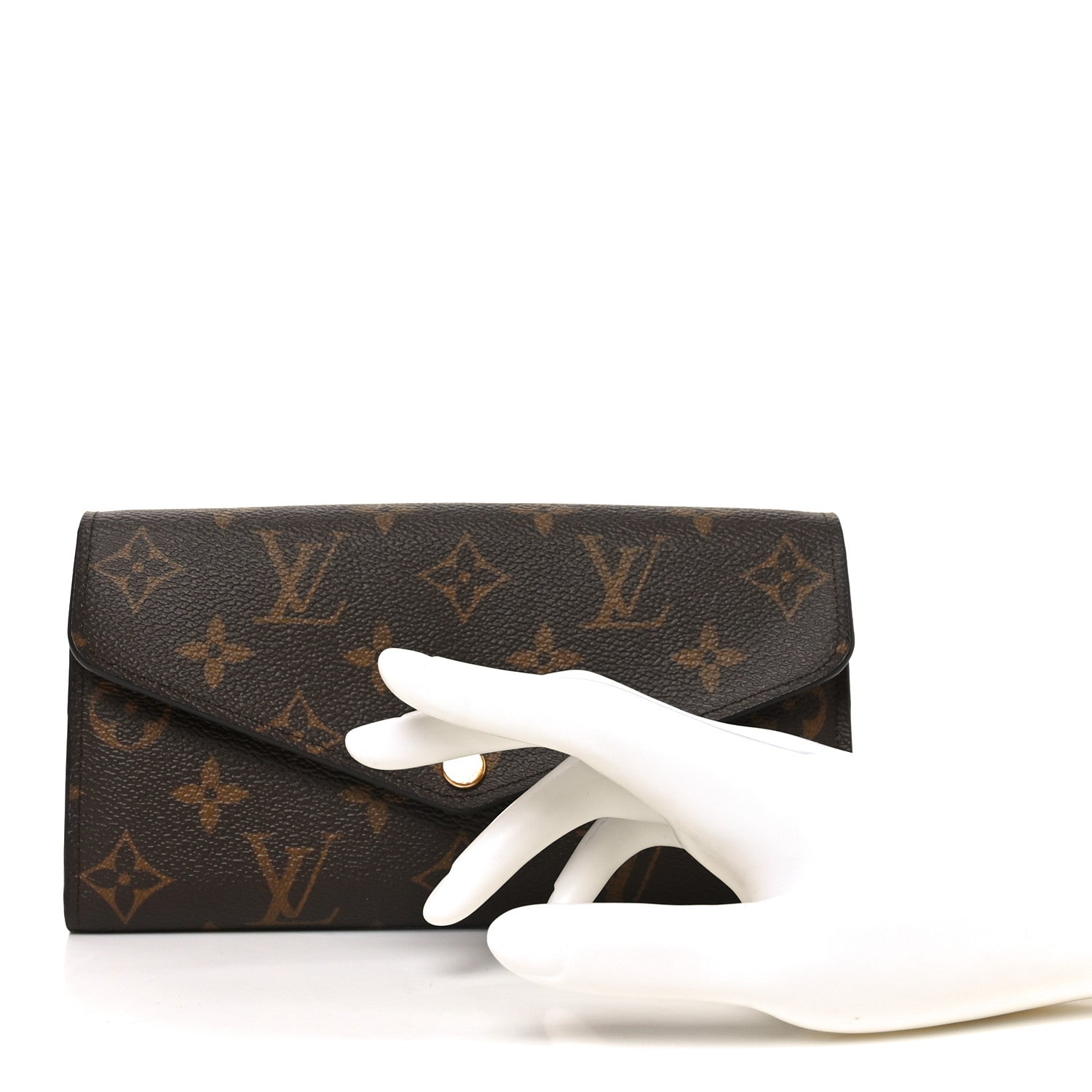 Louis Vuitton Monogram Sarah Wallet NM Coquelicot 2 of 7