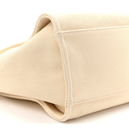Chanel Canvas Pearl Medium Deauville Tote Ecru Beige 10 of 10