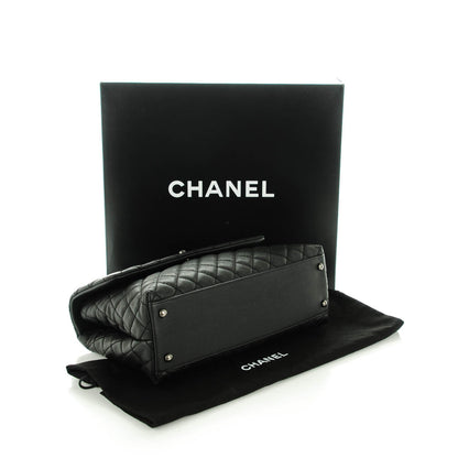 Chanel Caviar Quilted Medium Coco Handle Flap Black 4 of 7