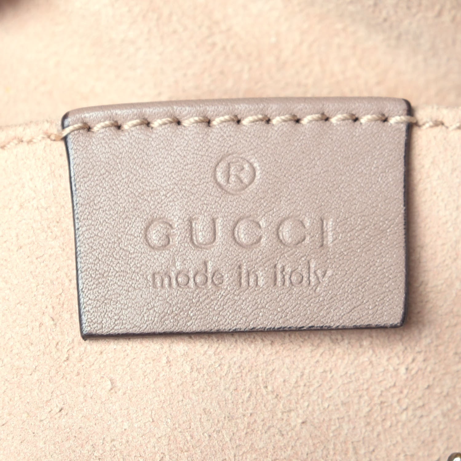 Gucci Calfskin Matelasse Mini GG Marmont Chain Shoulder Bag Porcelain Rose 6 of 9