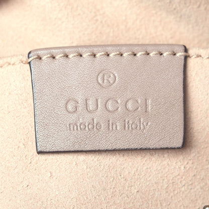 Gucci Calfskin Matelasse Mini GG Marmont Chain Shoulder Bag Porcelain Rose 6 of 9