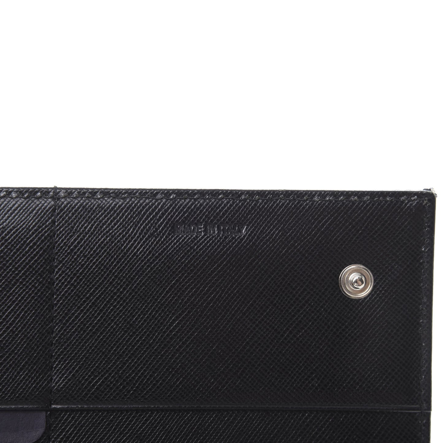 Tessuto Nylon Continental Flap Wallet Black
