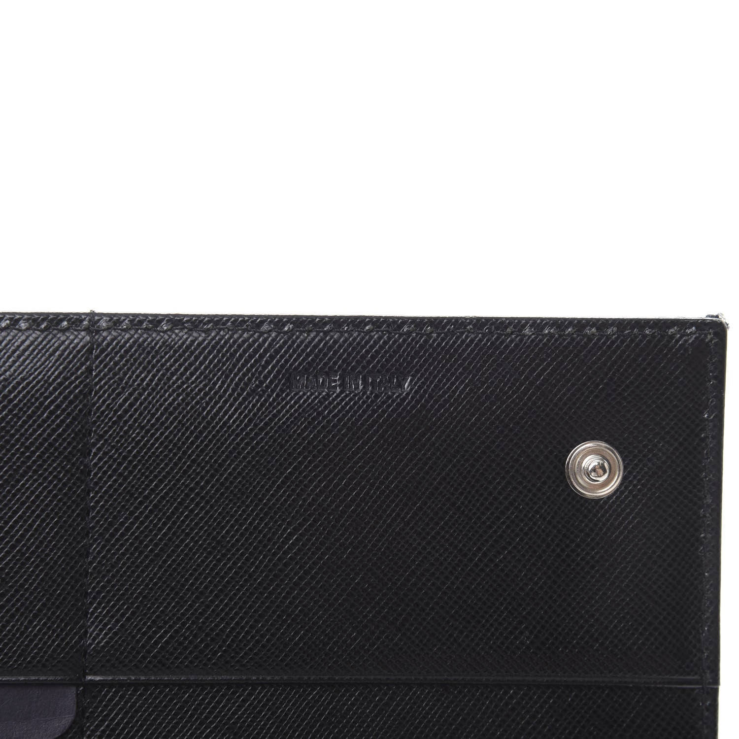 Prada Tessuto Nylon Continental Flap Wallet Black 7 of 9