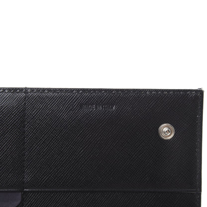 Prada Tessuto Nylon Continental Flap Wallet Black 7 of 9