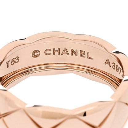 Chanel 18K Beige Gold Small Coco Crush Ring 53 6.5 4 of 7