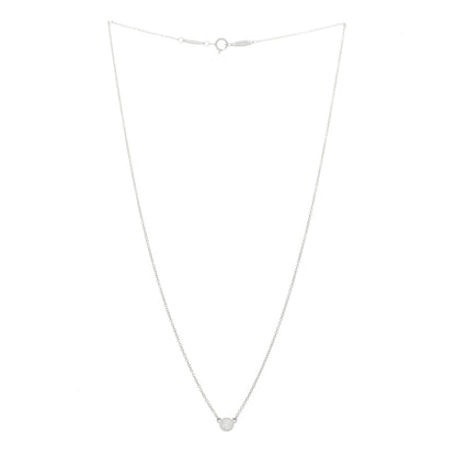 Tiffany Platinum Diamond .17ct Elsa Peretti Diamonds By The Yard Pendant Necklace 4 of 11