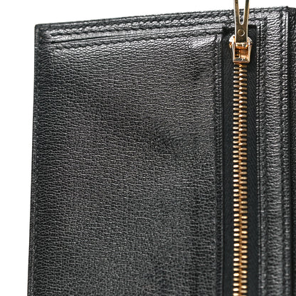 Hermes Shiny Alligator Bearn Wallet Black 10 of 12