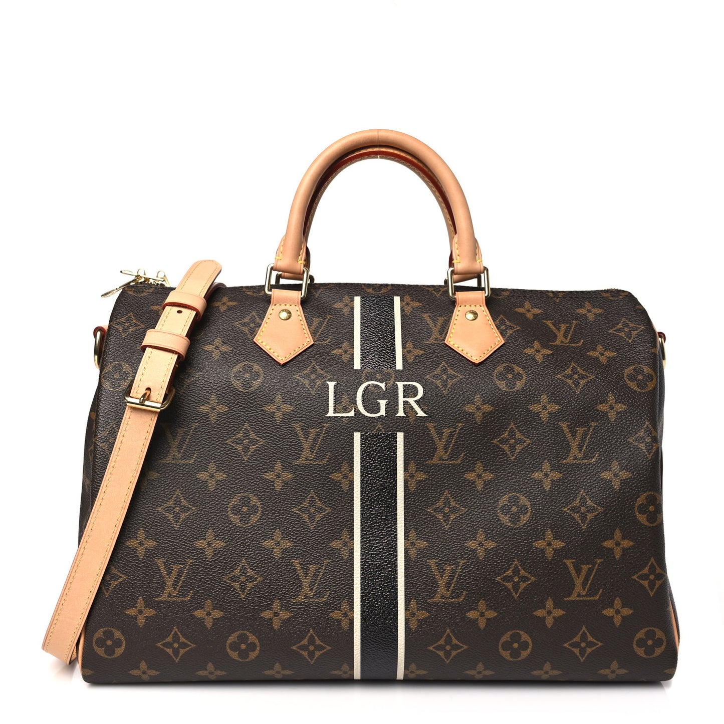 Monogram My LV Heritage Speedy Bandouliere 35 Black White