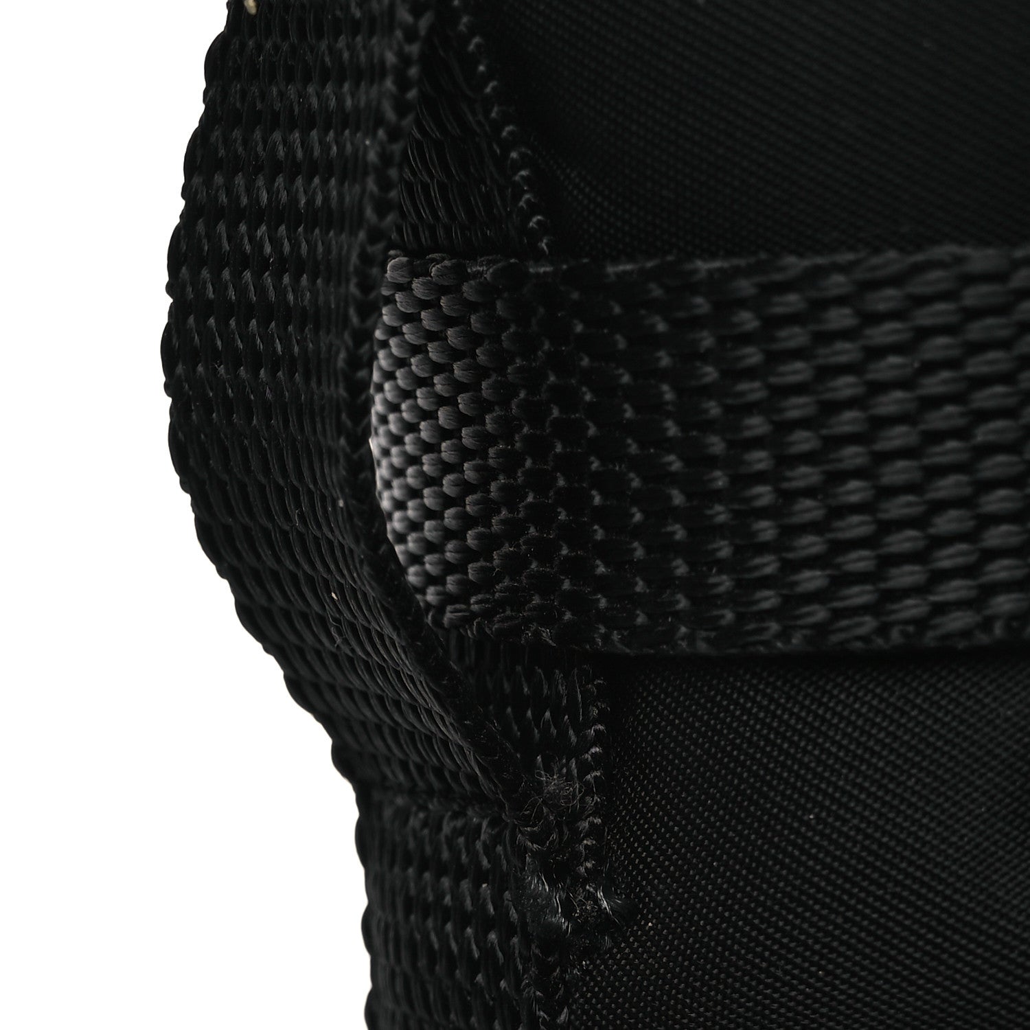 Prada Re-Nylon Gabardine Triangle Womens Wheel Pouch Pocket High Top Sneakers 38 Black 12 of 12