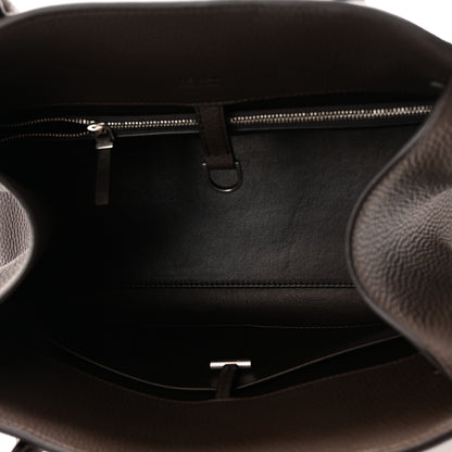 The Row Matte Grained Calfskin Margaux Shoulder 12 Deep Brown 5 of 9