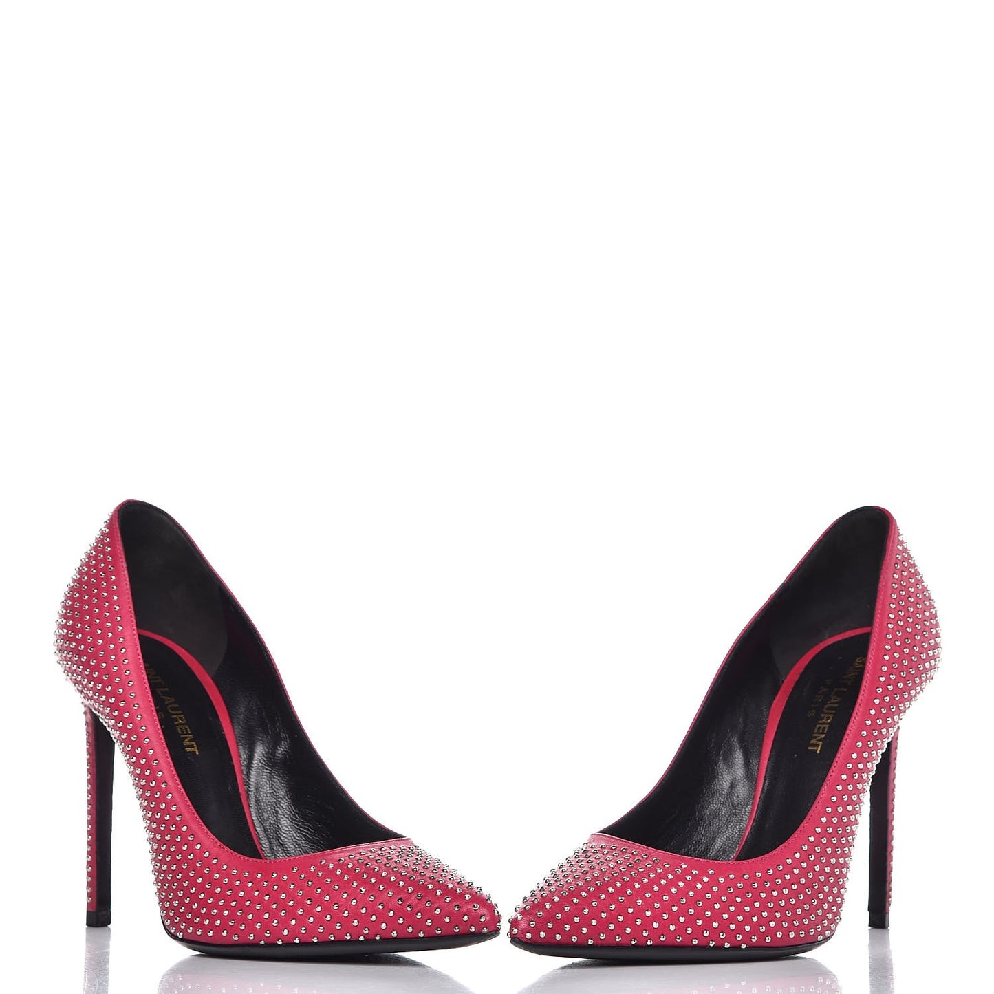 Calfskin Micro Stud Paris 105 Pumps 38 Fuchsia