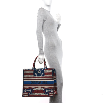 Christian Dior Canvas Embroidered Exclusive US Book Tote Multicolor 2 of 11