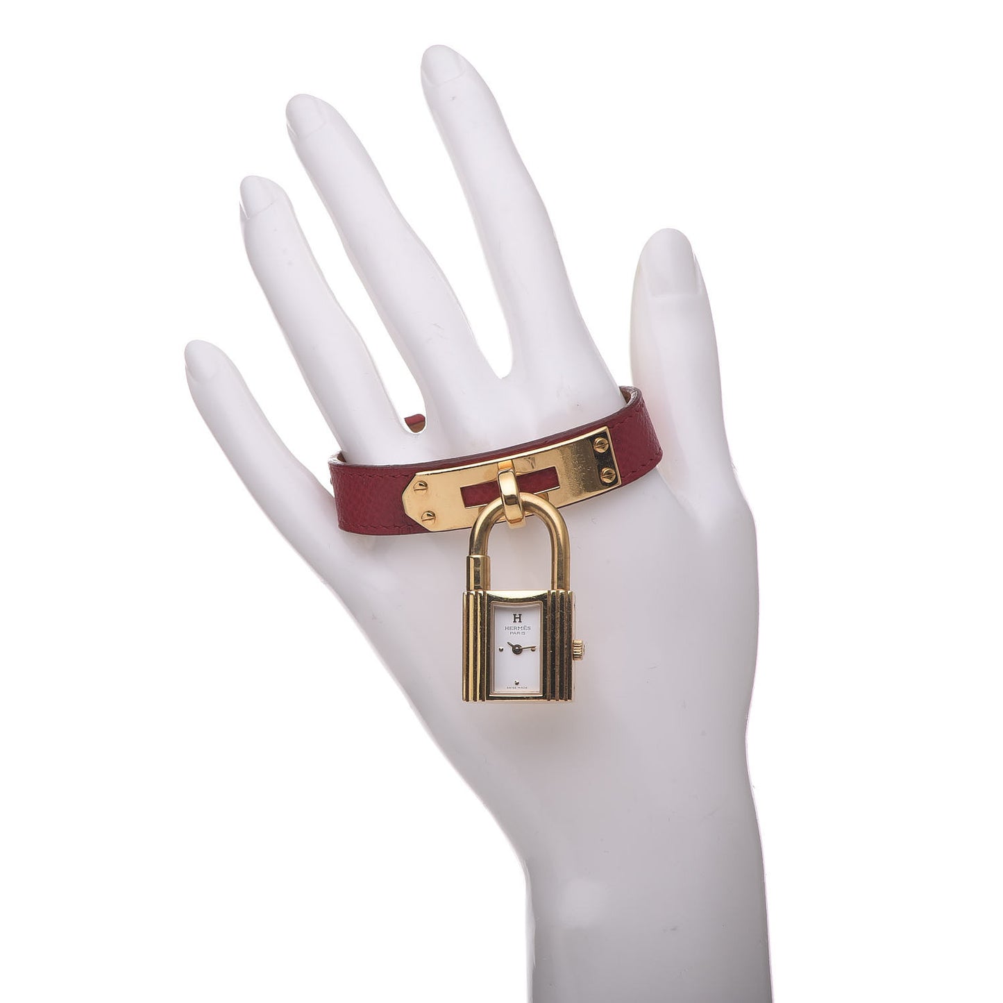 Stainless Steel Courchevel 20mm Kelly Cadena Quartz Watch Rouge