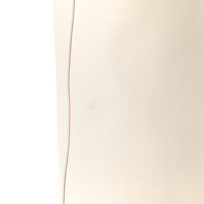 Tom Ford Calfskin Perforated Logo Tote White 10 of 11