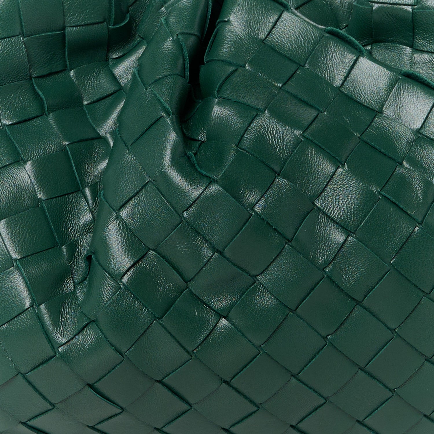 Bottega Veneta Nappa Maxi Intrecciato The Pouch Oversized Clutch Raintree 9 of 11