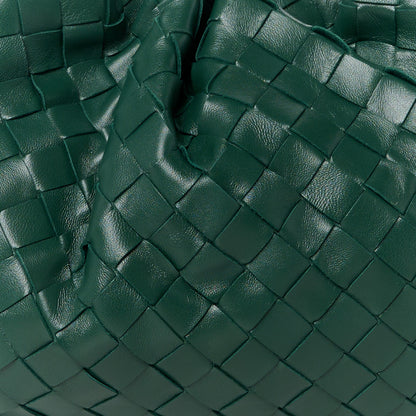 Bottega Veneta Nappa Maxi Intrecciato The Pouch Oversized Clutch Raintree 9 of 11