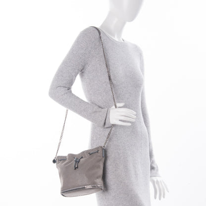 Stella McCartney Shaggy Deer Mini Bucket Falabella Bag Grey 2 of 6