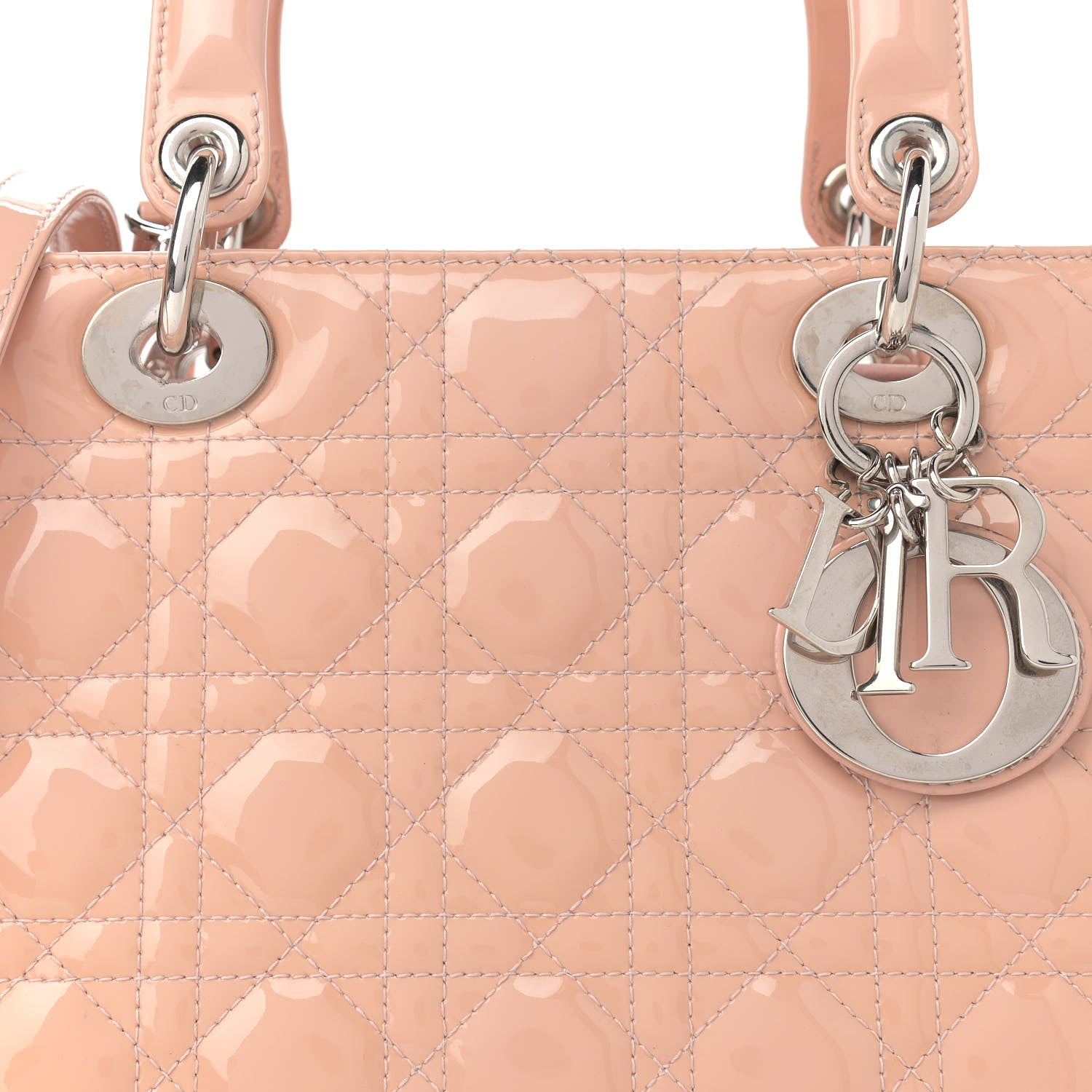 Christian Dior Patent Cannage Medium Lady Dior Pale Pink 8 of 15