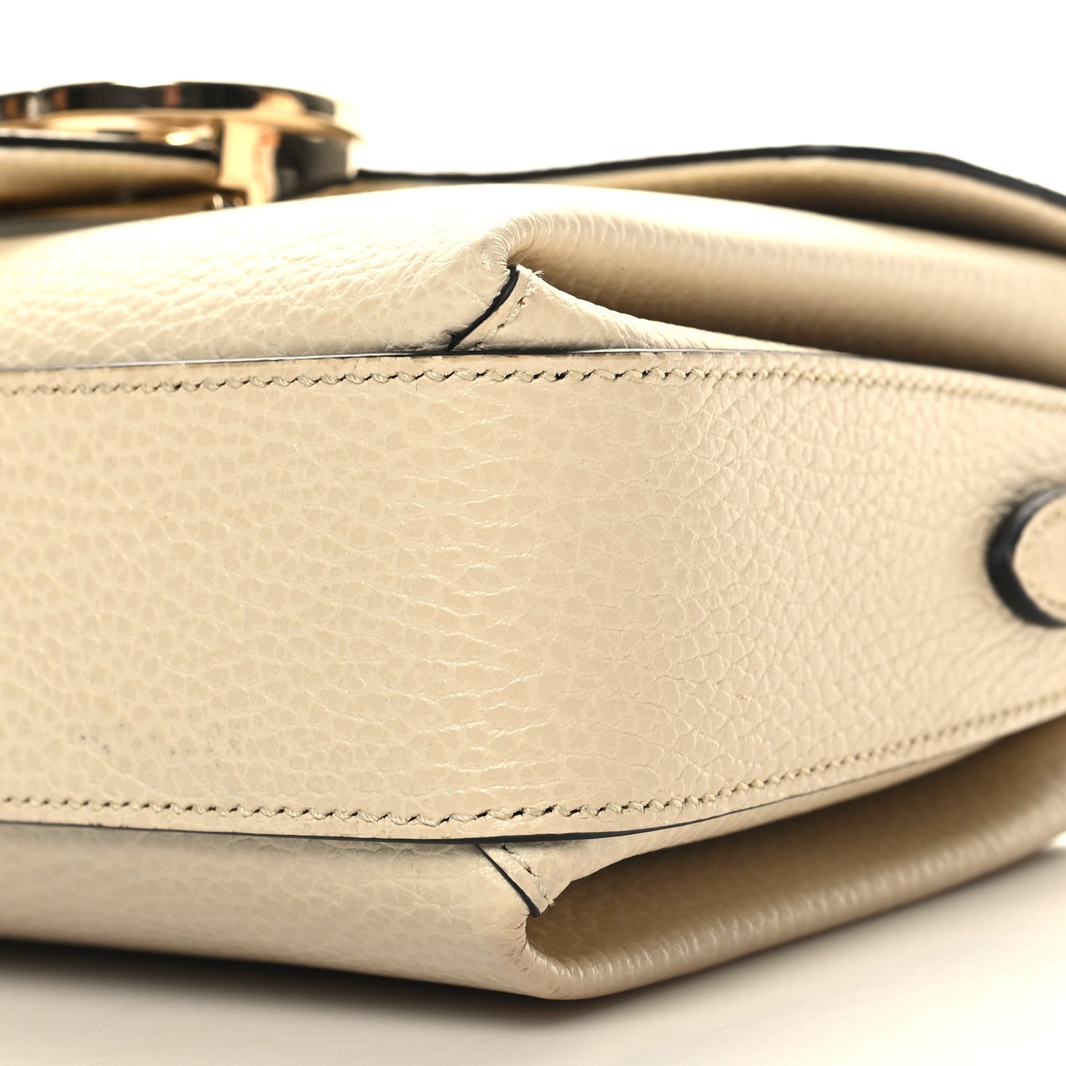 Gucci Dollar Calfskin Interlocking G Crossbody Bag Ivoire 10 of 12