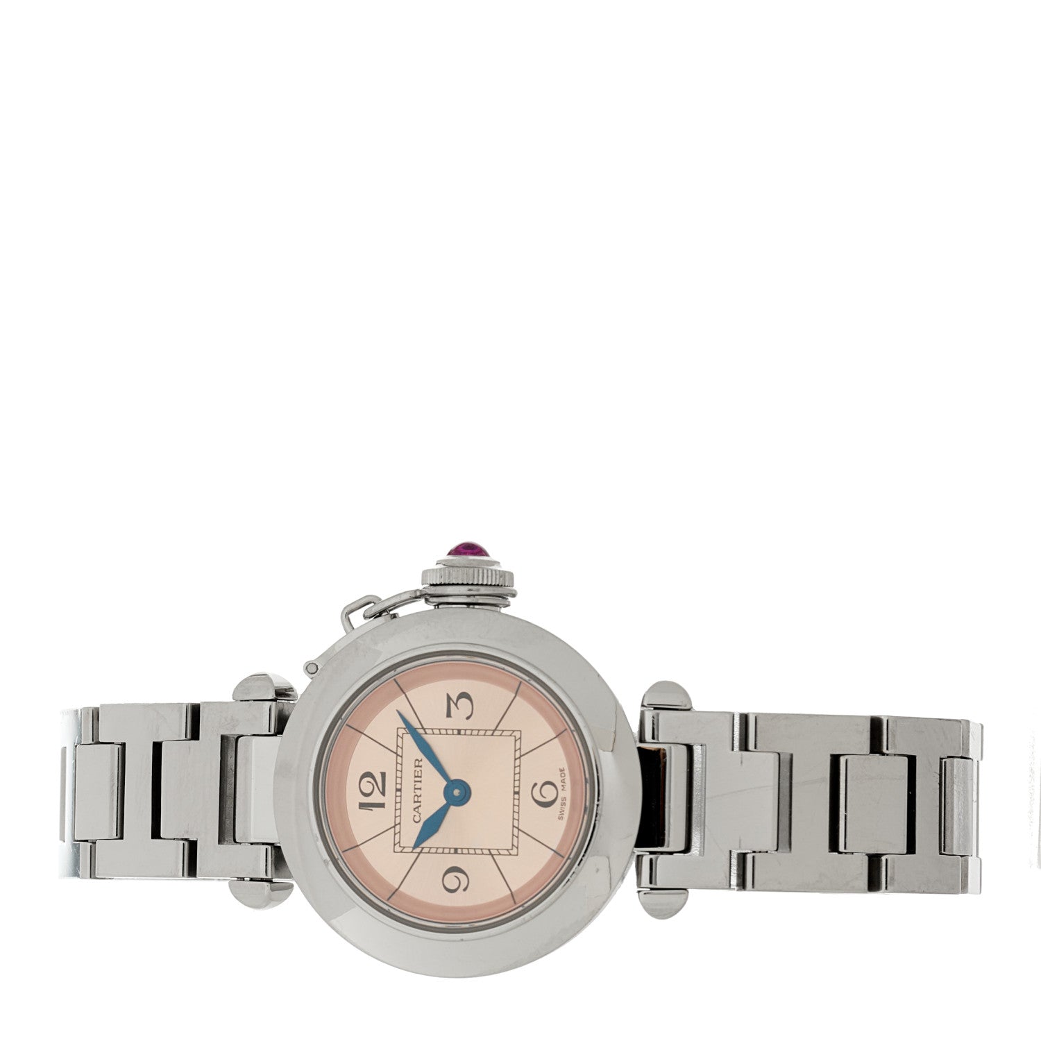 Cartier Stainless Steel 27mm Miss Pasha Quartz Watch Pink 2 of 4