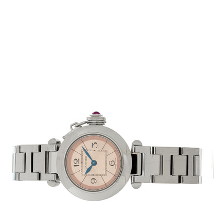 Cartier Stainless Steel 27mm Miss Pasha Quartz Watch Pink 2 of 4