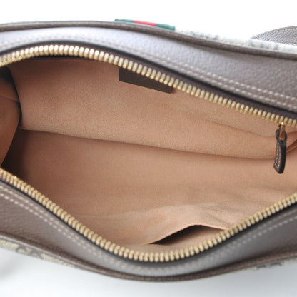 Gucci GG Supreme Monogram Web Small Ophidia Shoulder Bag Brown 5 of 8