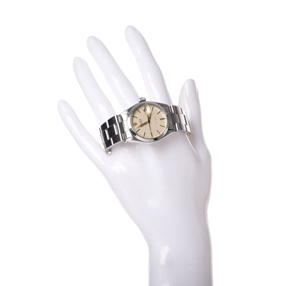 Rolex Stainless Steel 31mm Oysterdate Precision Manual Winding Watch White 6466 2 of 10
