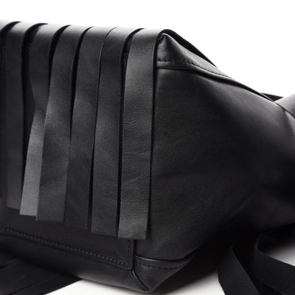 Balenciaga Calfskin XS Fringe Laundry Cabas Black 7 of 10