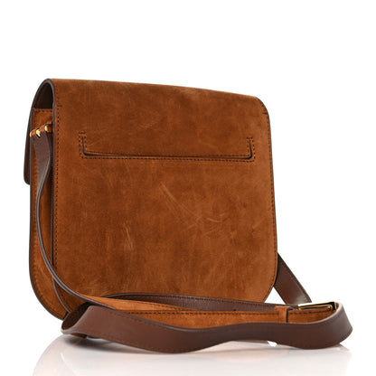 Tom Ford Suede Mini T Clasp Tara Crossbody Bag Tobacco 2 of 8
