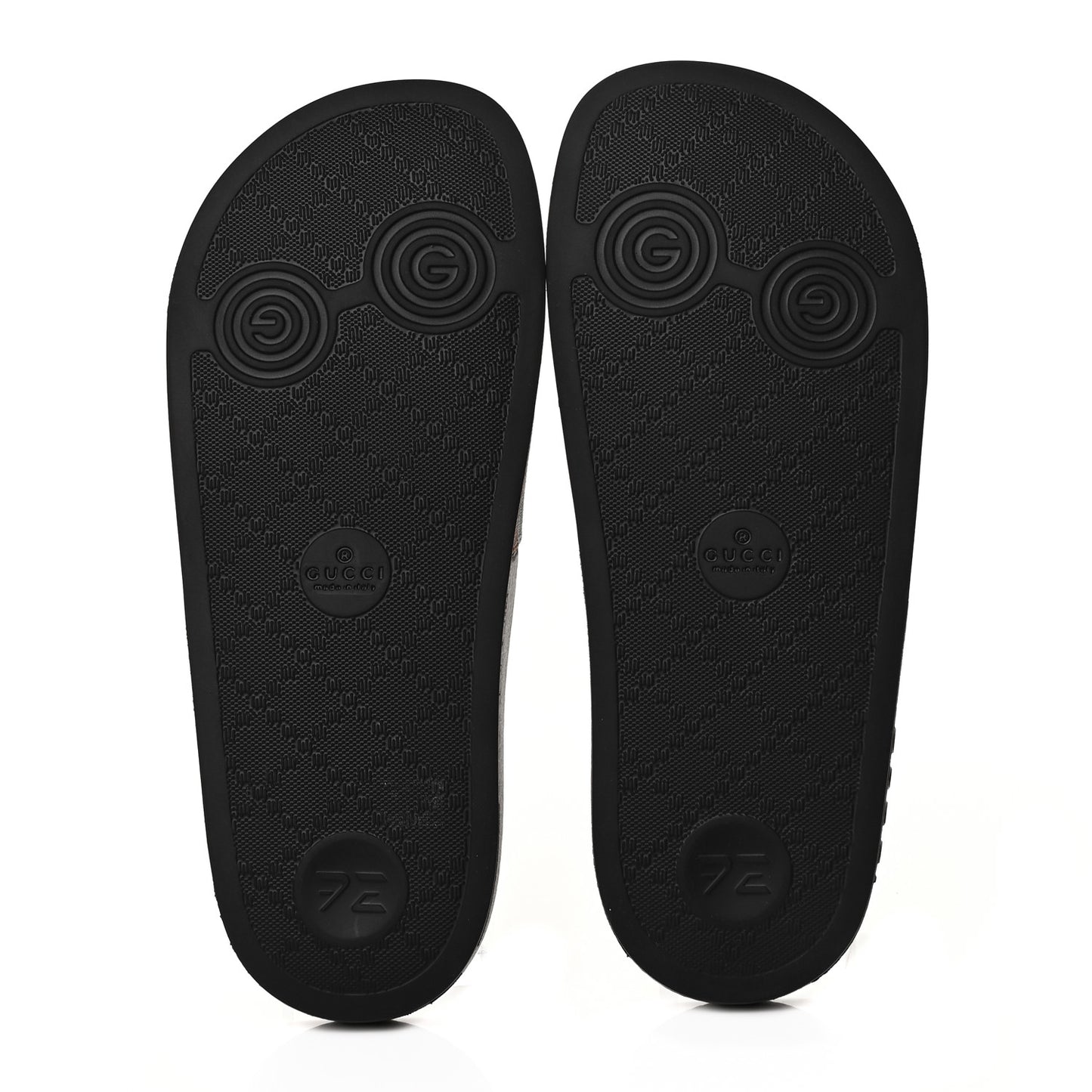 GG Supreme Monogram Strawberry Slide Sandals 36 Beige Multicolor