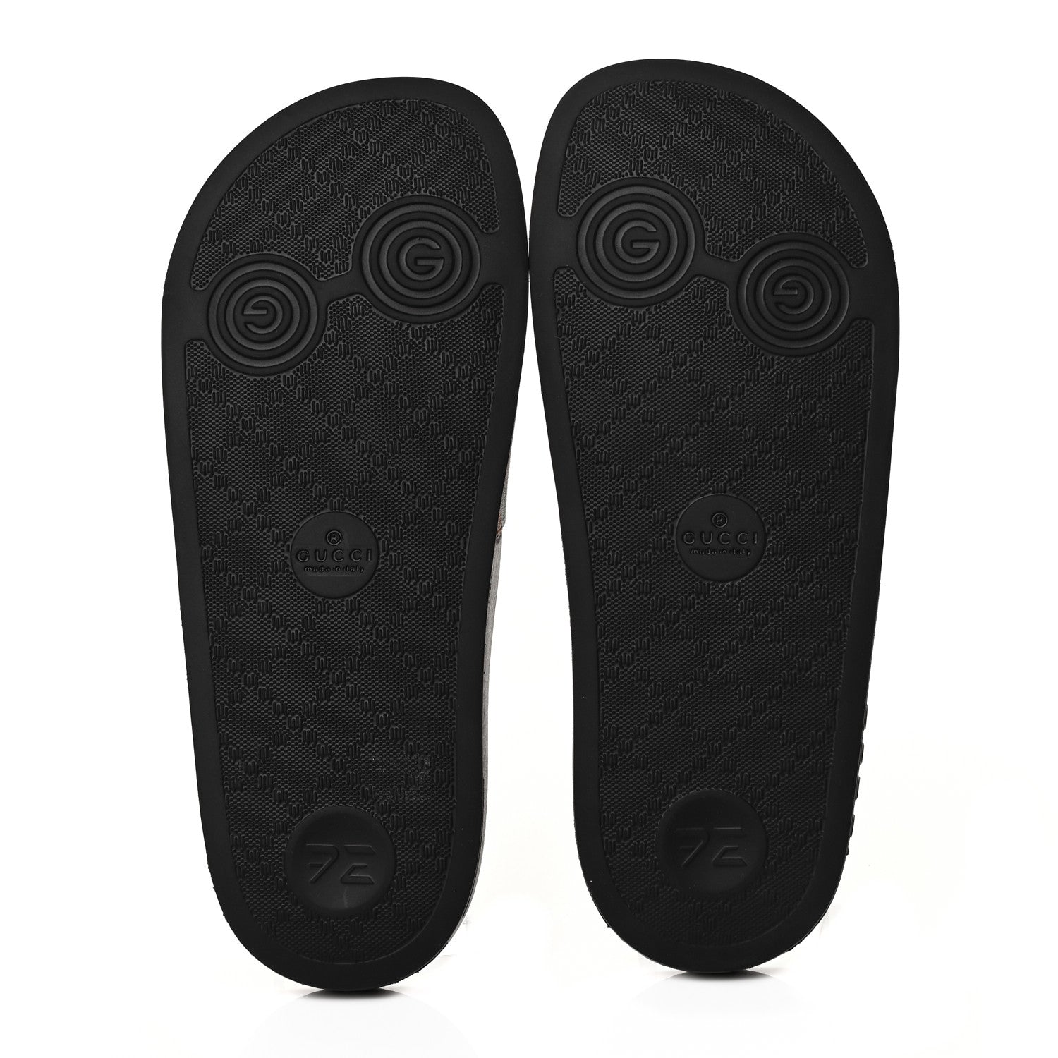 Gucci GG Supreme Monogram Strawberry Slide Sandals 36 Beige Multicolor 5 of 7