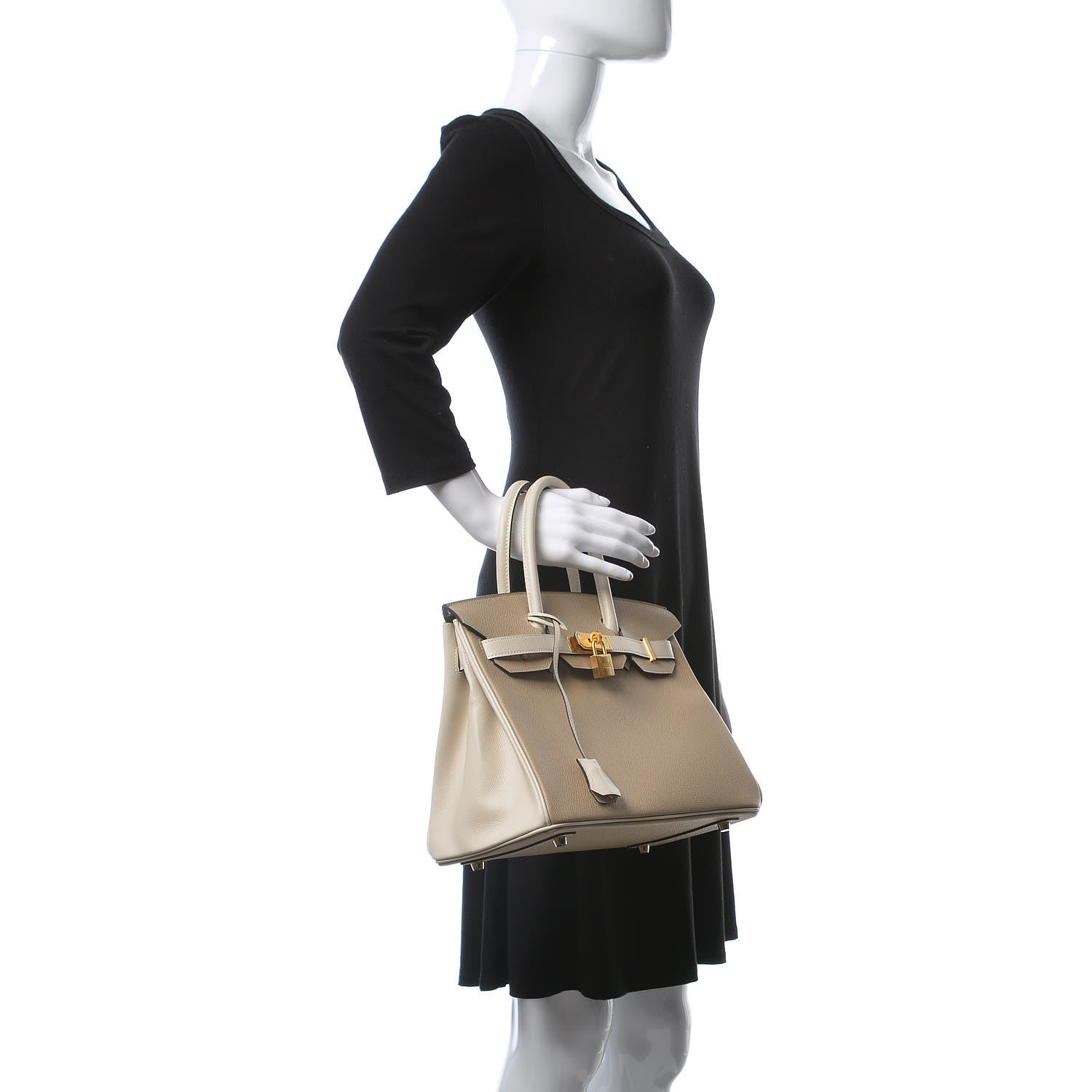 Hermes Epsom Horseshoe Birkin 30 Trench Craie 2 of 12