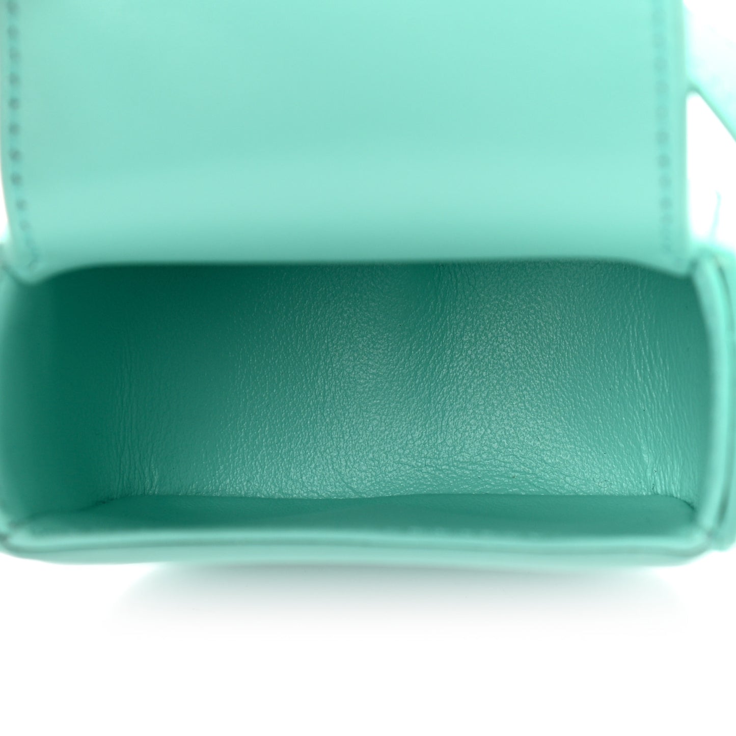Calfskin Triomphe Airpods Case With Strap Turquoise