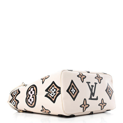 Louis Vuitton Monogram Giant Wild At Heart Neverfull MM Creme 3 of 4