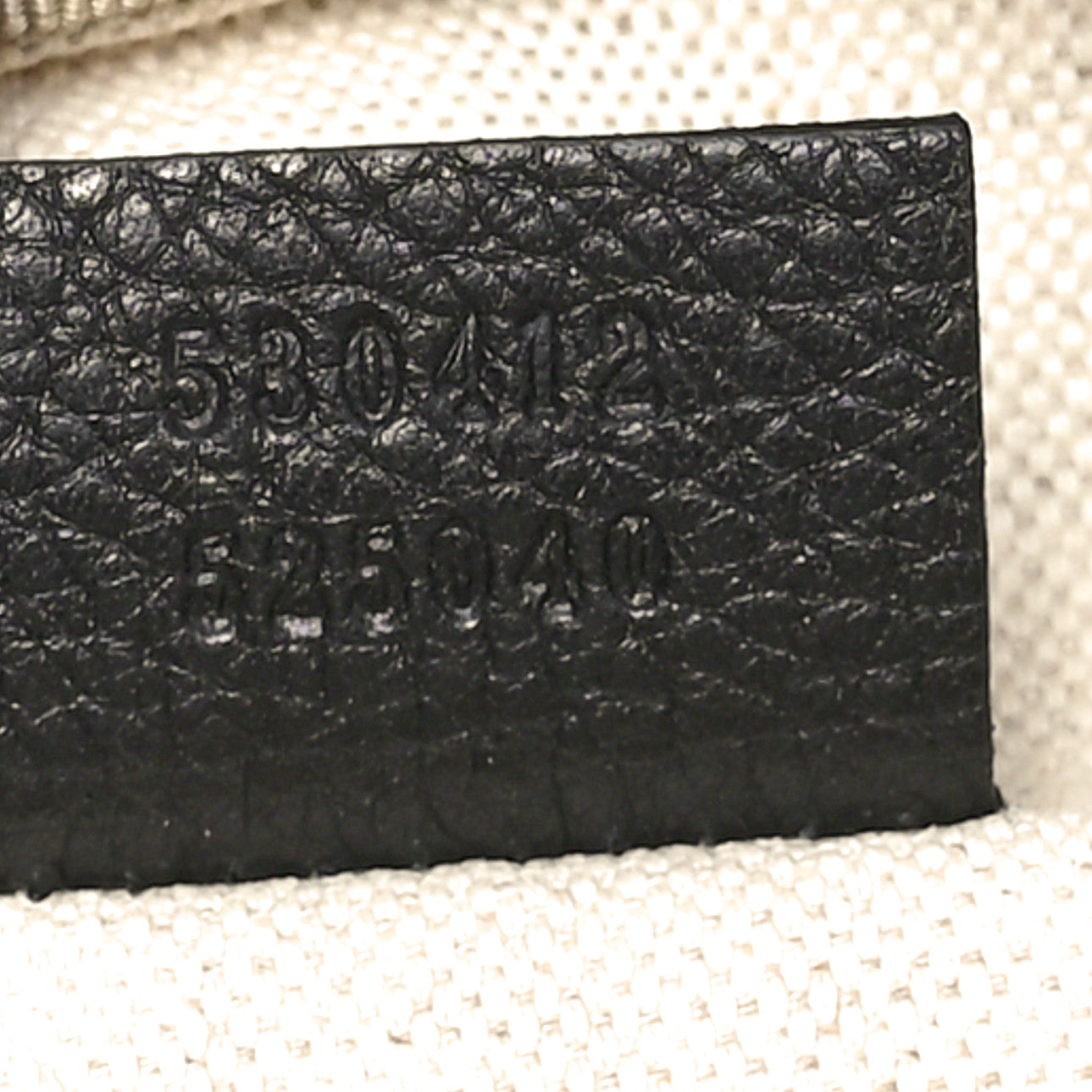 Grained Calfskin Logo Belt Bag Black