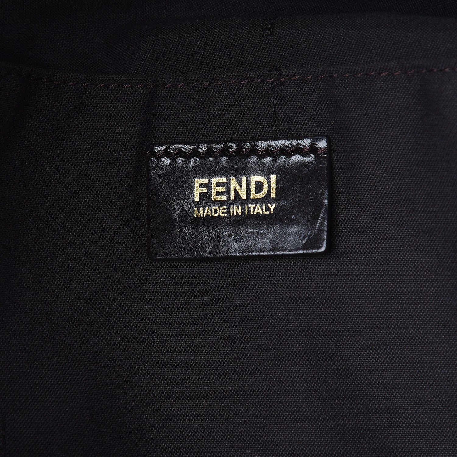 Fendi Pequin Vitello Magnetic Top Satchel Tobacco Foresta 6 of 12
