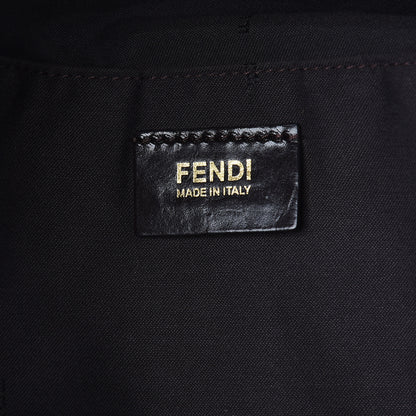Fendi Pequin Vitello Magnetic Top Satchel Tobacco Foresta 6 of 12